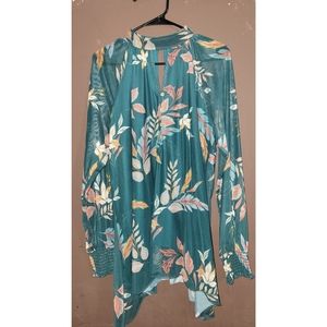 Beautiful green floral long sleeve